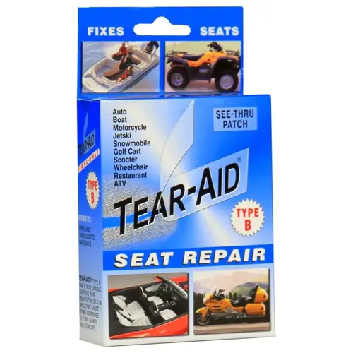 Tear-Aid D-KIT-B02-100 Vinyl Seat Repair Kit, B, Clear