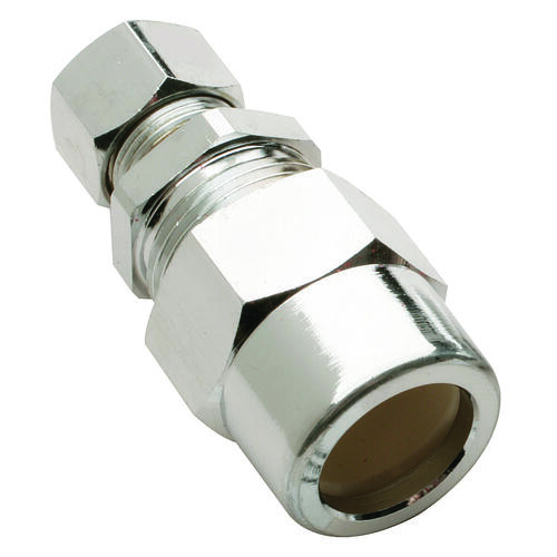 Plumb Pak PP32-10BRLF Straight Adapter 1/2" Compression X 3/8" D CPVC Brass