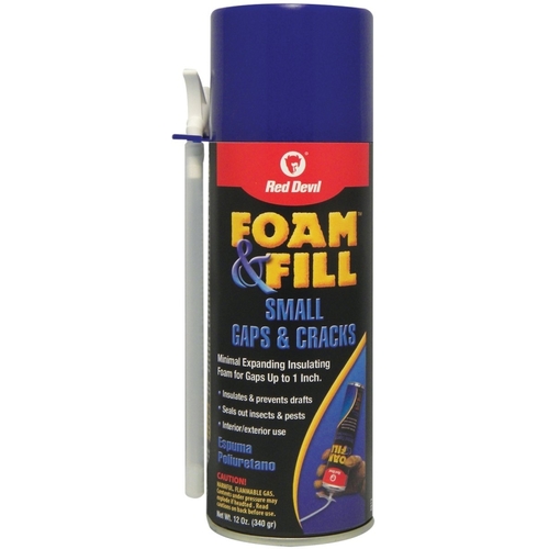 Foam & Fill Foam Sealant, Champagne, 12 oz Aerosol Can