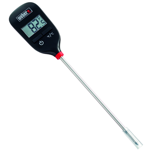 Weber 6750 Thermometer, Digital Display, Black
