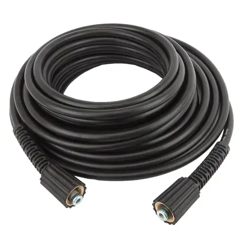 High-Pressure Hose, 1/4 in, 50 ft L, Rubber Black