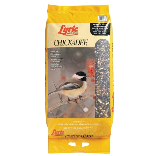 Lyric 26-47393 Chickadee Wild Bird Food, Premium Sunflower & Nut Mix, 20 Lbs.