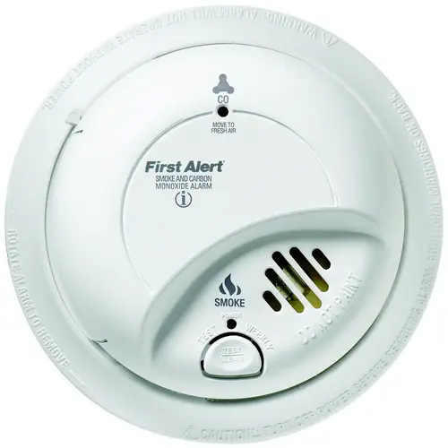 First Alert SCO2B Single Gas Detector, 10 ft, 85 dB, Alarm: Audible/Visual, Electrochemical Sensor, White