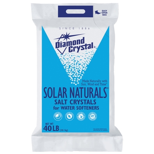 Salt Crystals, 40 lb Bag, Crystalline Solid, Halogen