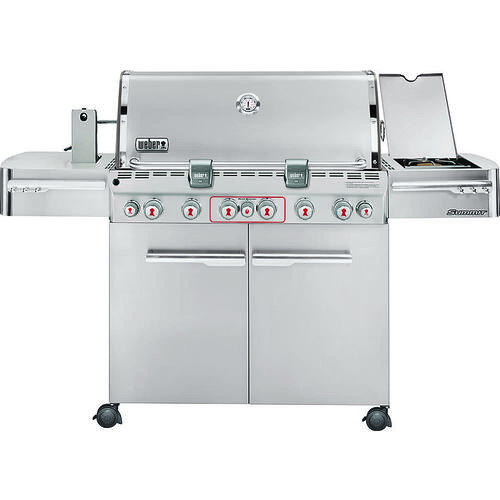 er 7370001 Summit Gas Grill, 60000 Btu/hr BTU, Liquid Propane, 6 Burner, 624 sqin Primary