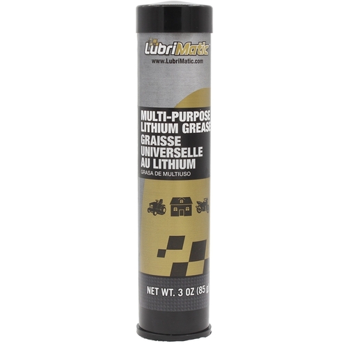 Multi-Purpose Lithium Grease, 3 oz Cartridge, Black - pack of 3