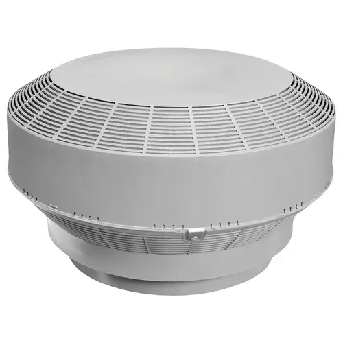CANPLAS 6001G Roof Turbine Vent, Polypropylene, Gray