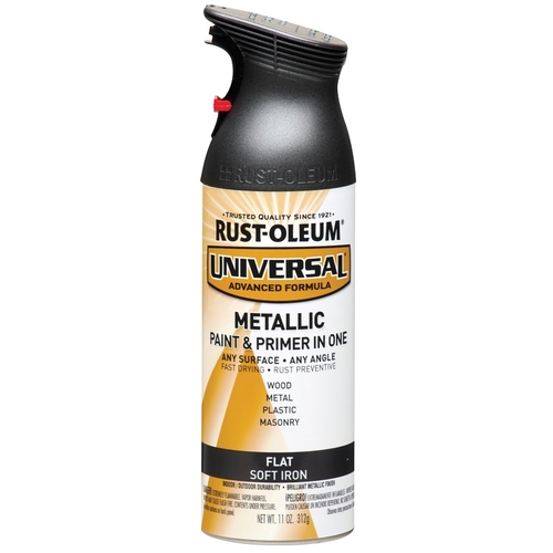 Rust-Oleum 271473 UNIVERSAL Spray Paint, Iron, 11 oz, Aerosol Can