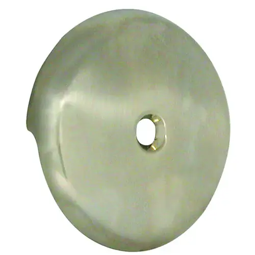 Overflow Plate, Plastic, Brushed Nickel