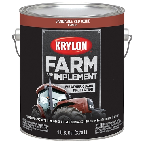 Farm and Implement Primer, Sandable Gray Primer, 1 gal - pack of 4