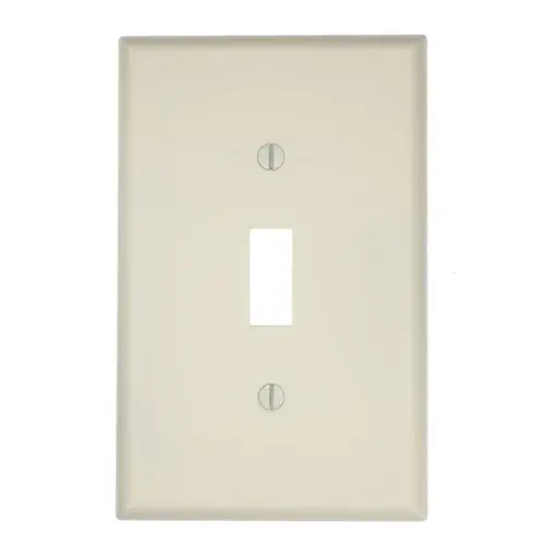 80501-W Wallplate, 4-7/8 in L, 3-1/8 in W, 1 -Gang, Plastic, White