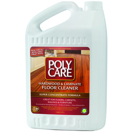PolyCare 70001-XCP4 Hardwood & Laminate Floor Cleaner Fresh Scent Liquid 1 gal - pack of 4