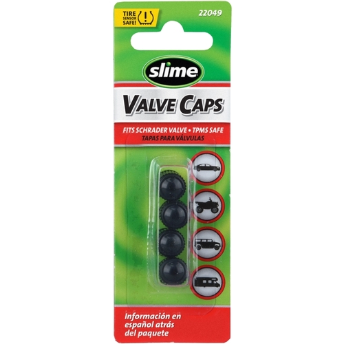 Slime 22049 Valve Cap, Plastic Black