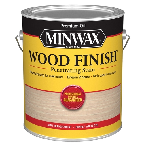 Minwax 711520000 Interior Wood Stain, Simply White, Liquid, 1 gal