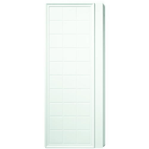 Ensemble Shower End Wall Set, 72-1/2 in L, 34 in W, Vikrell, High-Gloss, Alcove Installation, White