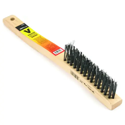 Scratch Brush, 0.014 in L Trim, Carbon Steel Bristle