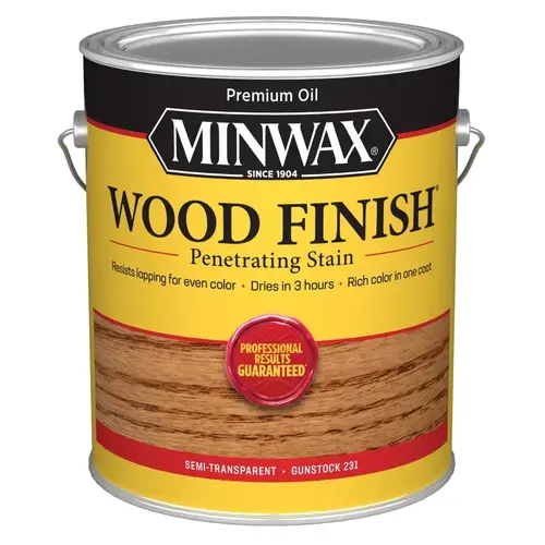 Wood Finish 0 Wood Stain, Gunstock, Liquid, 1 gal, Can