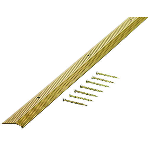 Carpet Trim 5/16" H X 72" L Prefinished Brass Aluminum Prefinished - pack of 6