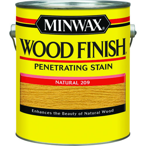 Wood Finish Wood Stain, Natural, Liquid, 1 gal, Can