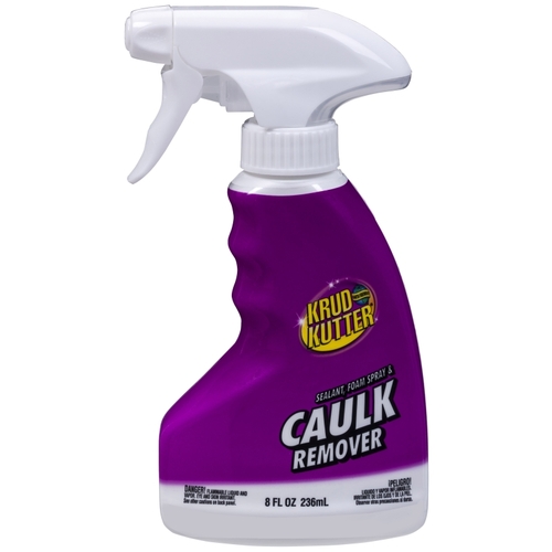 Krud Kutter 336246 Caulk Remover, Liquid, Solvent-Like, Slight Yellow, 8  oz, Bottle