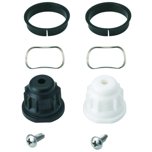 Handle Adapter Kit, Plastic, For: Monticello, Mini-Wide, Roman Two Handle Centerset Tub and Bar Faucets Black/White