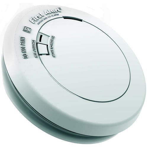First Alert 1039868 1039868 Smoke and Carbon Monoxide Alarm, 85 dB, Alarm: Audible, Electrochemical, Photoelectric Sensor
