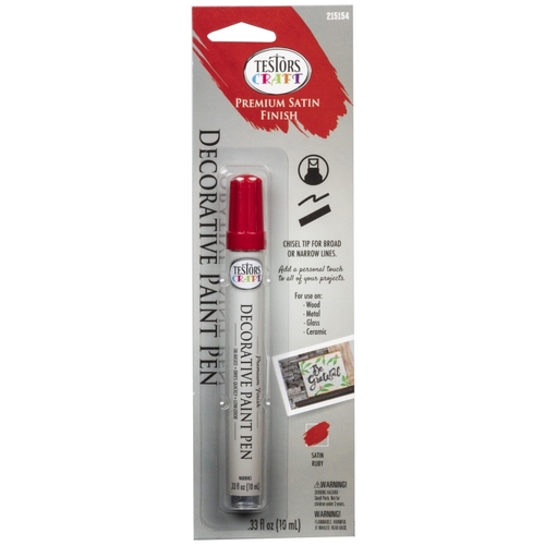 American Accents Decorative Paint Pen, Chisel Tip, Ruby