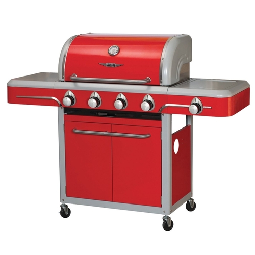 Bull Outdoor Products 79000 Gas Grill, 12000 Btu BTU, 4 -Burner, Stainless Steel Body, Candy Apple Red