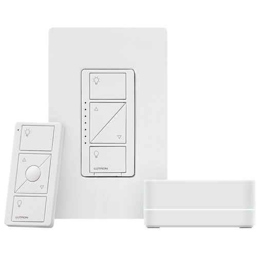 Lutron PBDGPKG1W Caseta Wireless Smart Lighting Dimmer Switch Starter
