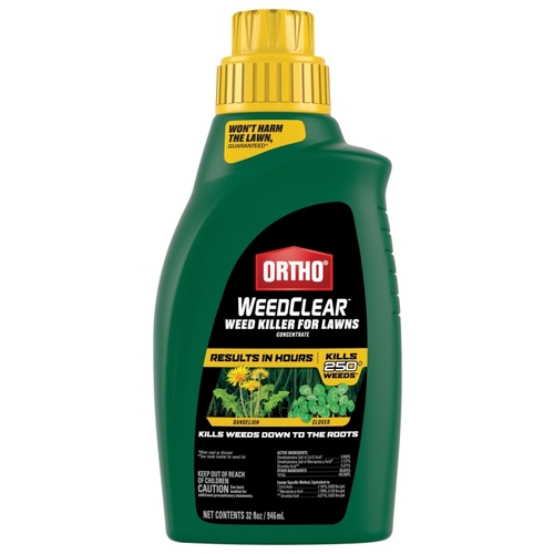 Ortho 0204710 Weedclear Concentrated Lawn Weed Killer Liquid 32 Oz Bottle