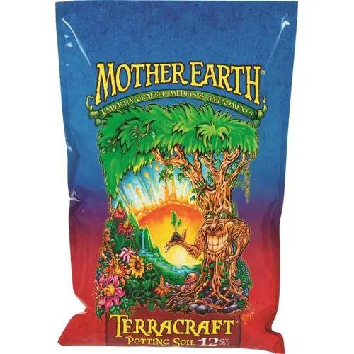 Mother Earth HGC714902 Terracraft Potting Soil, Solid, Light Brown, 12 qt Package, Pallet