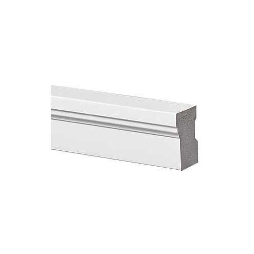 635-1700-986 Brick Moulding, 17 ft L, 2 in W, PVC, White - pack of 6