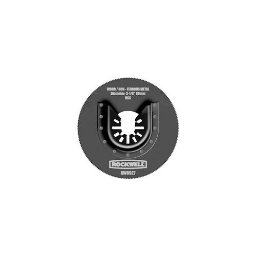 Rockwell RW8927 Oscillating Saw Blade, 3-1/8 in, HSS Black