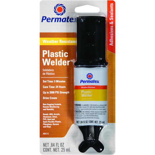 PERMATEX 84115 Epoxy, Off-White, Liquid, 0.84 oz Syringe