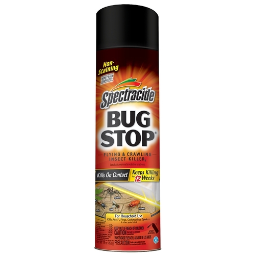Bug Stop Insect Killer, Liquid, Spray Application, 16 oz Aerosol Can