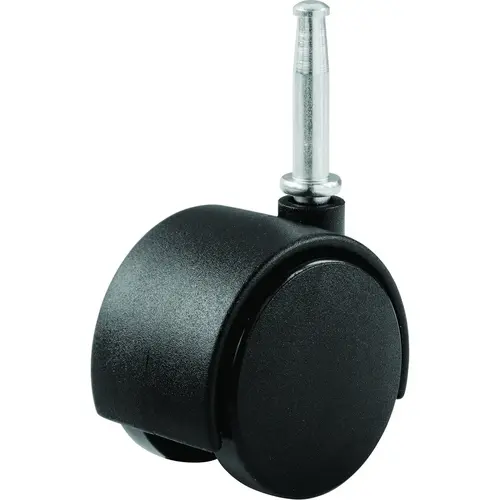 Shepherd Hardware 9418 Swivel Caster, 2 in Dia Wheel, Nylon Wheel, Black, 75 lb - Pair