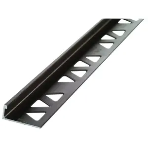 M-D 3/8 in. H X 96 in. L Prefinished Pewter Aluminum Tile Edge