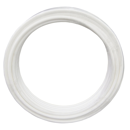Pipe Tubing, 3/4 in, Polyethylene, White, 25 ft L
