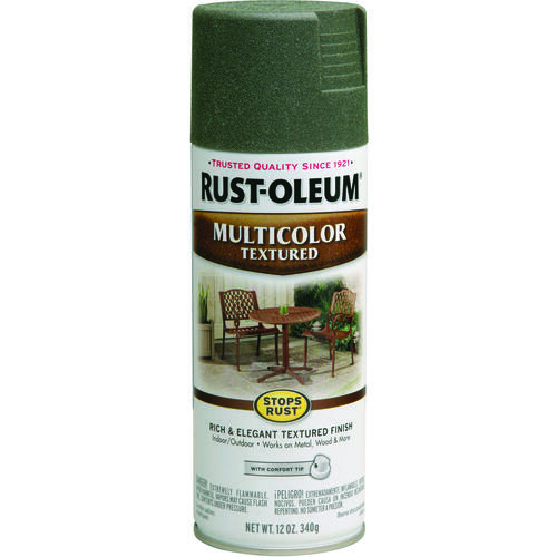 STOPS RUST Textured Spray Deep Forest, Solvent-Like, Deep Forest, 12 oz, Aerosol Can