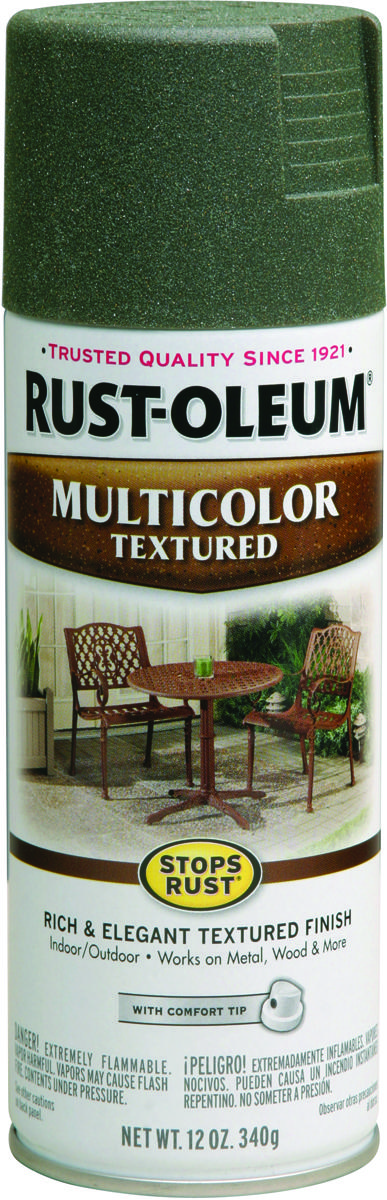 Rust-Oleum 223526 STOPS RUST Textured Spray Deep Forest, Solvent-Like, Deep Forest, 12 oz, Aerosol Can