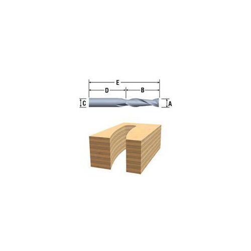 Bosch 85911MC Router Bit 1 4 in Dia Cutter 2 1 2 in OAL 1 4 in