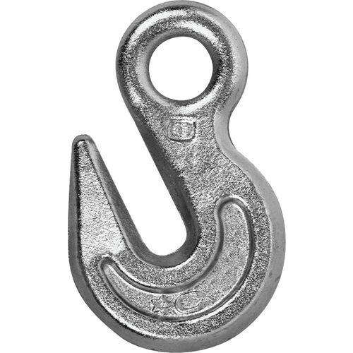 Eye Grab Hook, 5/16 in, 3900 lb Working Load, 43 Grade, Steel, Zinc