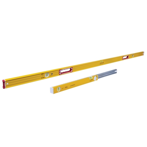 Stabila 37540 37532 Beam Level Set, Non-Magnetic, Aluminum, Yellow Pair