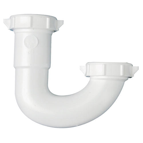 Plumb Pak PP20661 J-Bend, 1-1/2 x 1-1/4 in, Plastic White