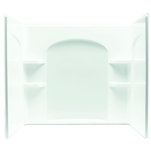 STERLING 71224100-0 Ensemble Bath/Shower Wall Set, 33-1/4 in L, 60 in W, 54 in H, Vikrell, Alcove Installation, White