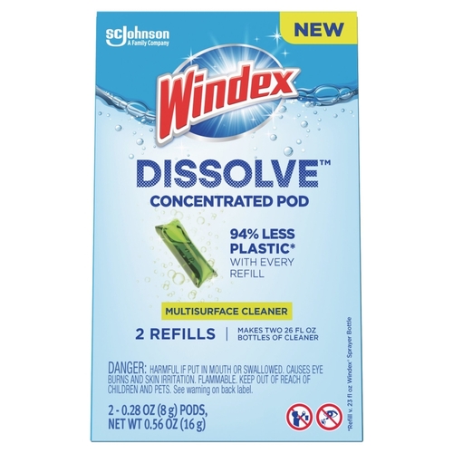 Dissolve Multi-Surface Cleaner Refill, 0.28 oz, Dissolve Pod, Citrus, Green Pair