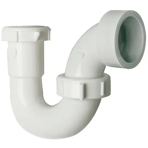 S-Trap, 1-1/2 in, Plastic, White, SCH 40 Schedule