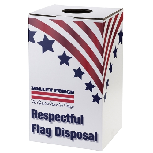 Valley Forge BOXREC Flag Disposal Box, Plastic