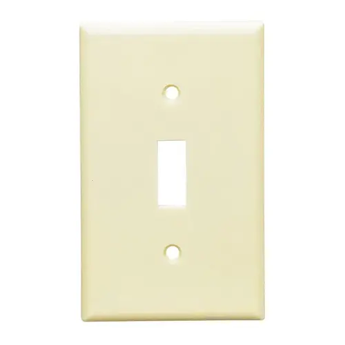 80501-I Wallplate, 4-7/8 in L, 3-1/8 in W, 1 -Gang, Plastic, Ivory - pack of 20