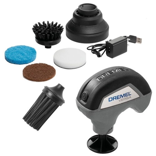 Versa Automotive Cleaning Tool Kit, Cordless, Plastic, Black/Gray